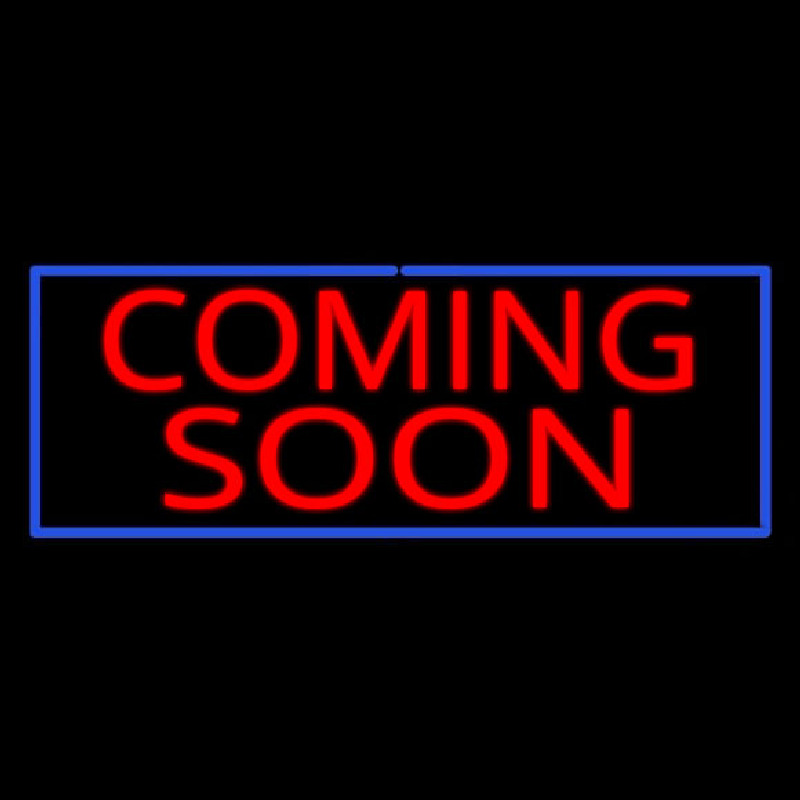 Coming Soon Enseigne Néon