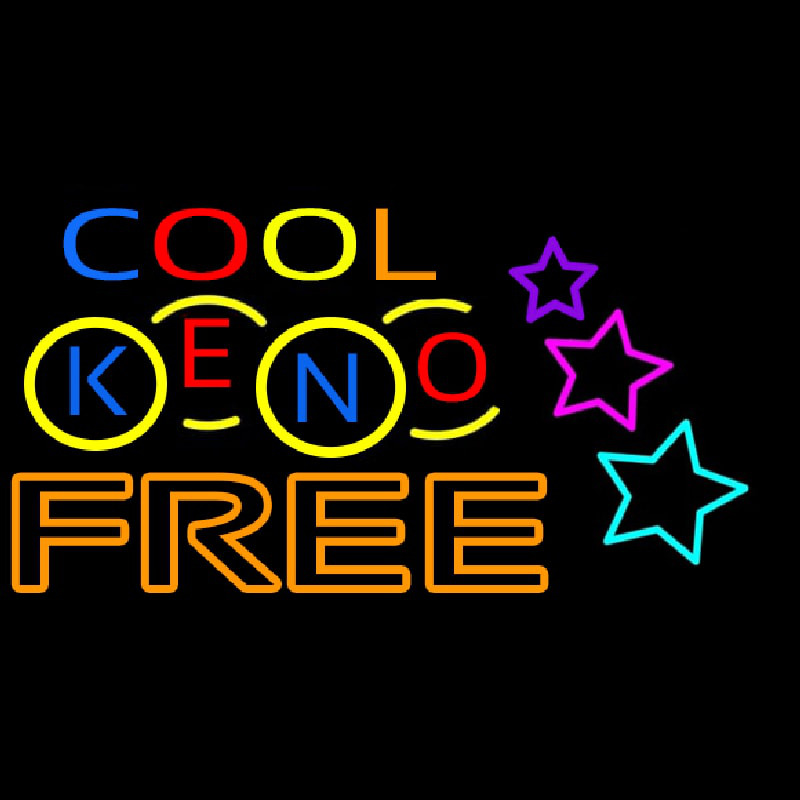 Cool Keno Free 1 Enseigne Néon