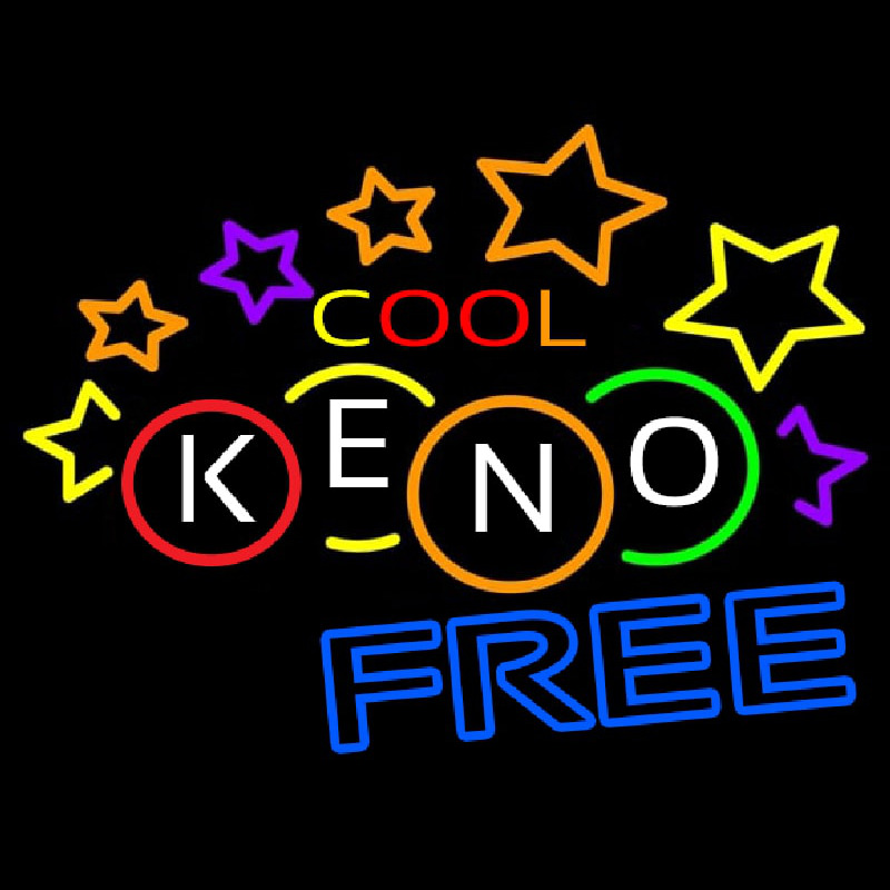 Cool Keno Free 3 Enseigne Néon