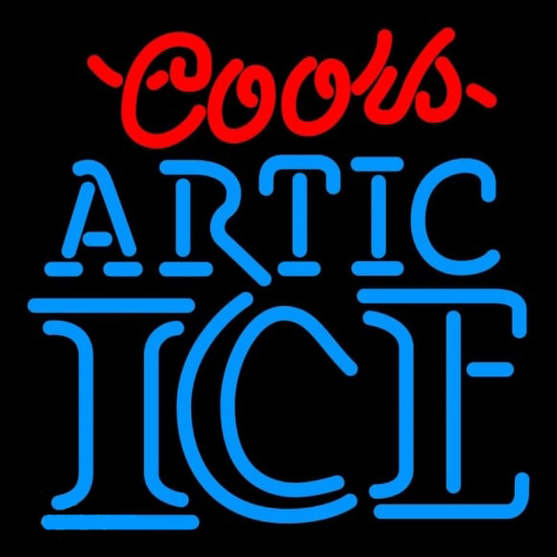 Coors Artic Ice Beer Sign Enseigne Néon
