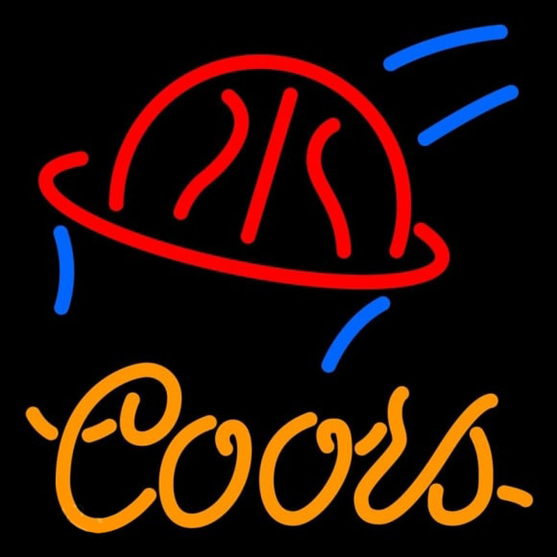 Coors Basketball Beer Sign Enseigne Néon