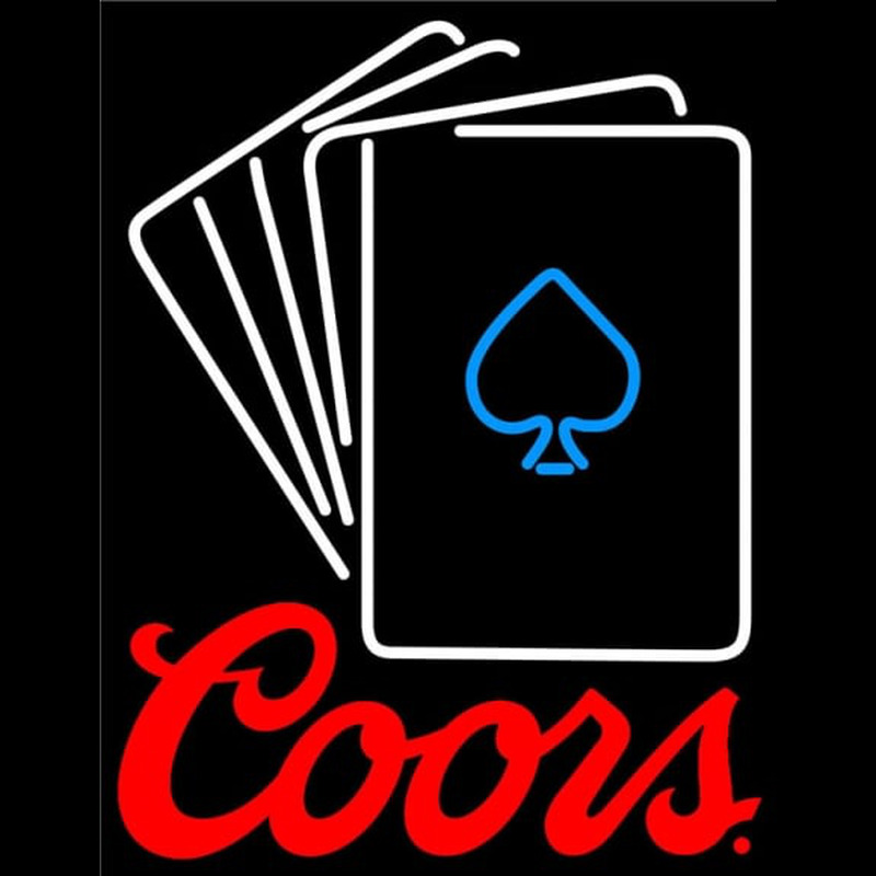 Coors Cards Enseigne Néon