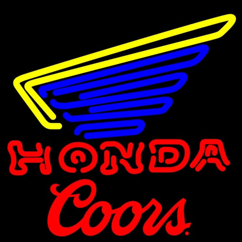 Coors Honda Motorcycle Gold Wing Enseigne Néon