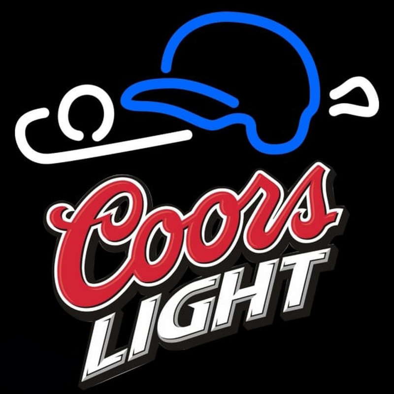 Coors Light Baseball Beer Sign Enseigne Néon