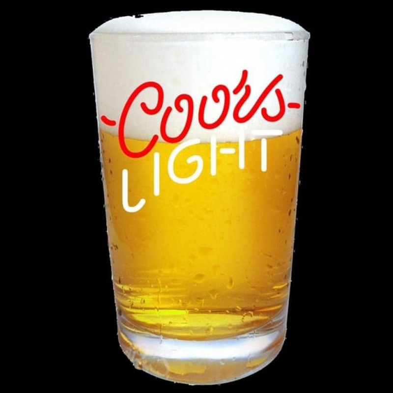 Coors Light Beer Glass Beer Sign Enseigne Néon
