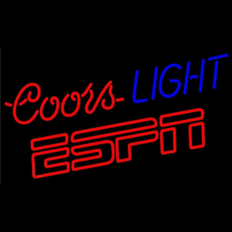 Coors Light Espn Beer Sign Enseigne Néon