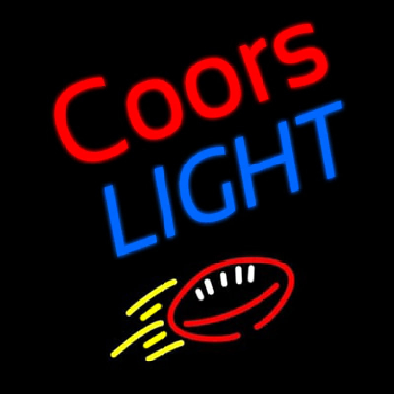 Coors Light Football Beer Enseigne Néon