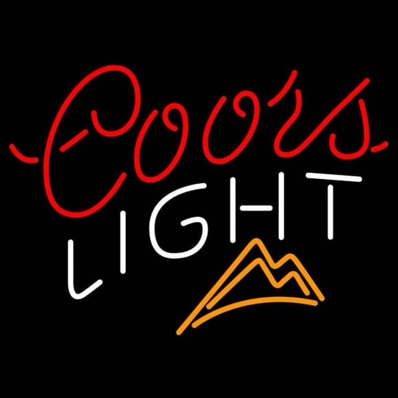 Coors Light Ice Mountains Beer Sign Enseigne Néon
