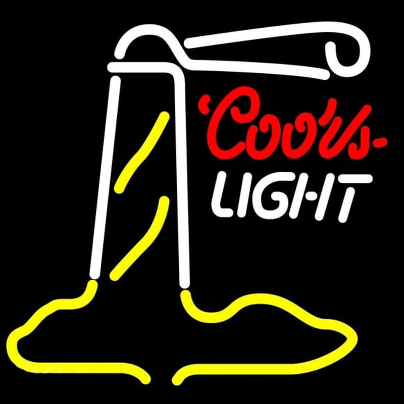 Coors Light Lighthouse Beer Sign Enseigne Néon