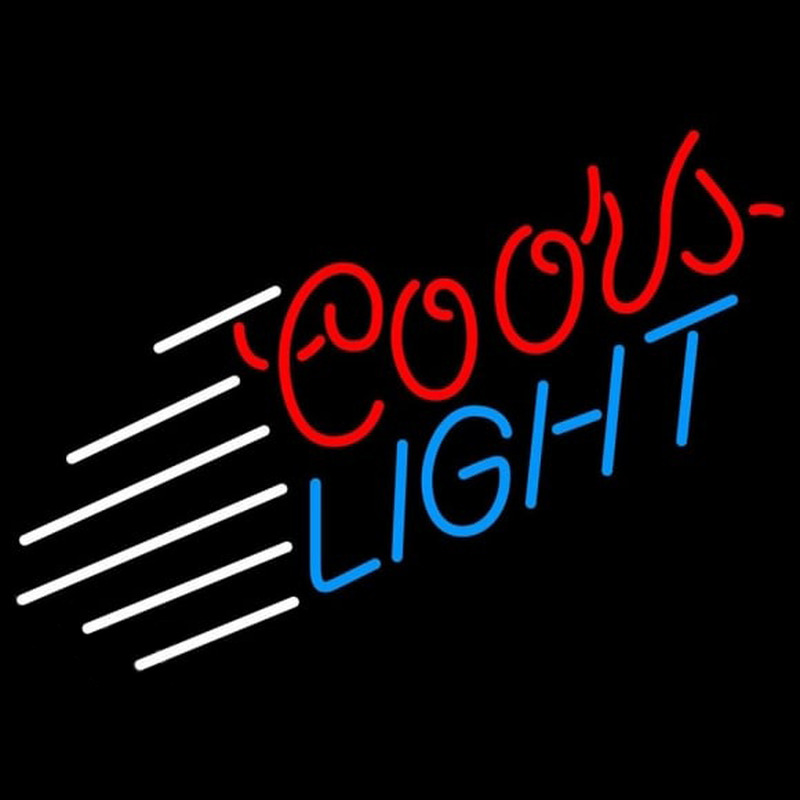 Coors Light Lines Beer Sign Enseigne Néon