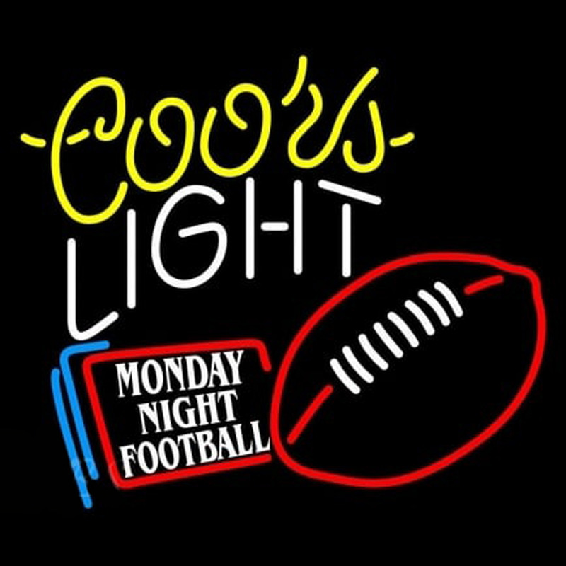 Coors Light Monday Night Football Enseigne Néon