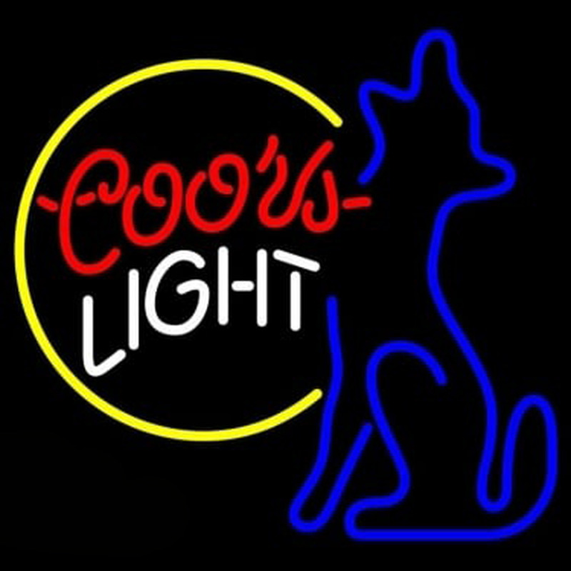 Coors Light Moon Coyote Enseigne Néon