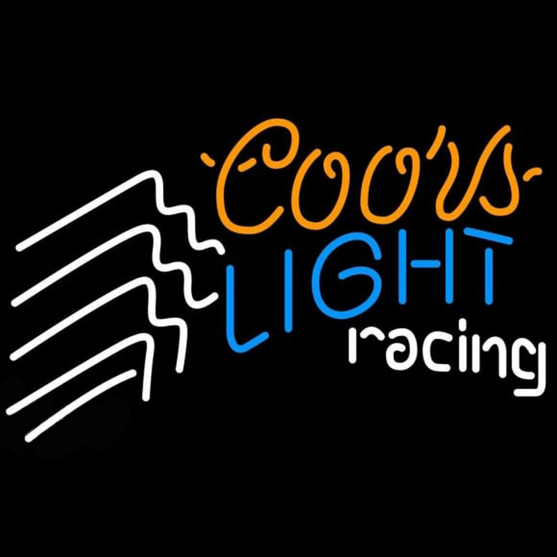 Coors Light Racing Beer Sign Enseigne Néon