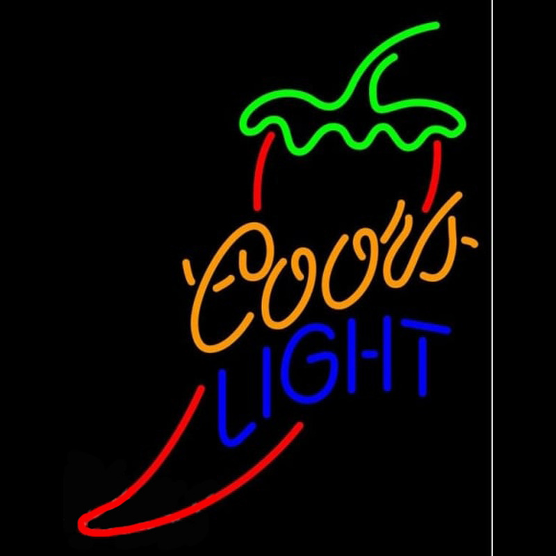 Coors Light Red Chili Pepper Beer Sign Enseigne Néon