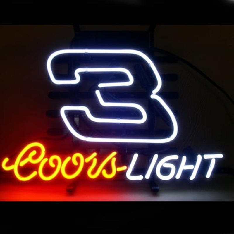 Coors Nascar #3 Dale Earnhardt Bière Bar Entrée Enseigne Néon