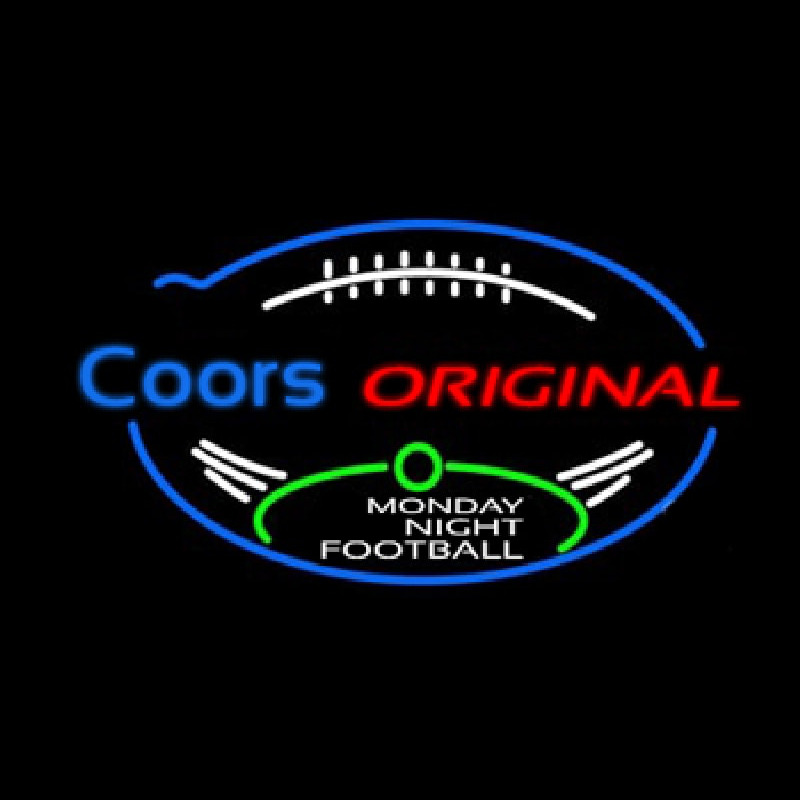 Coors Original Monday Night Football 35th Anniversary Enseigne Néon