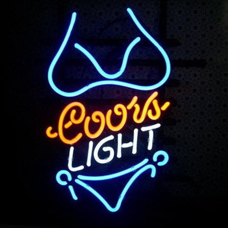 Coors Purple Bikini Enseigne Néon