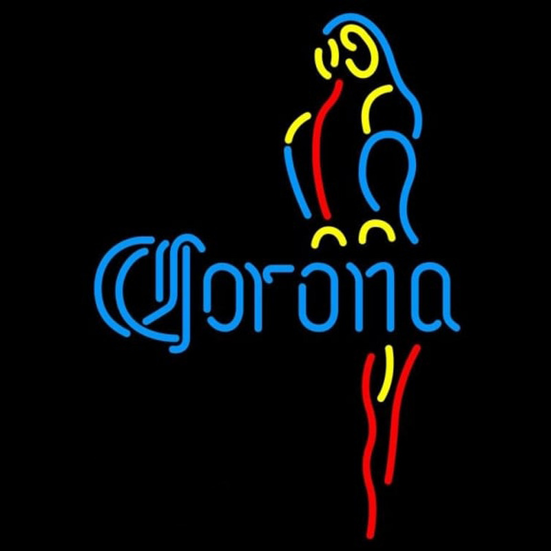 Corona Blue Parrot Beer Sign Enseigne Néon
