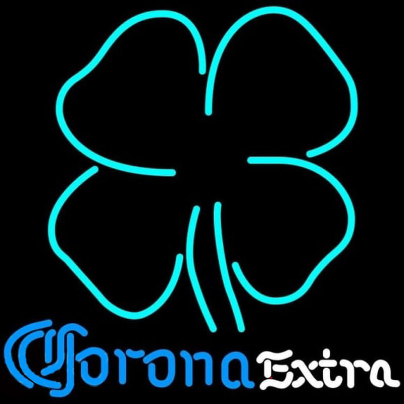 Corona E tra Clover Beer Sign Enseigne Néon