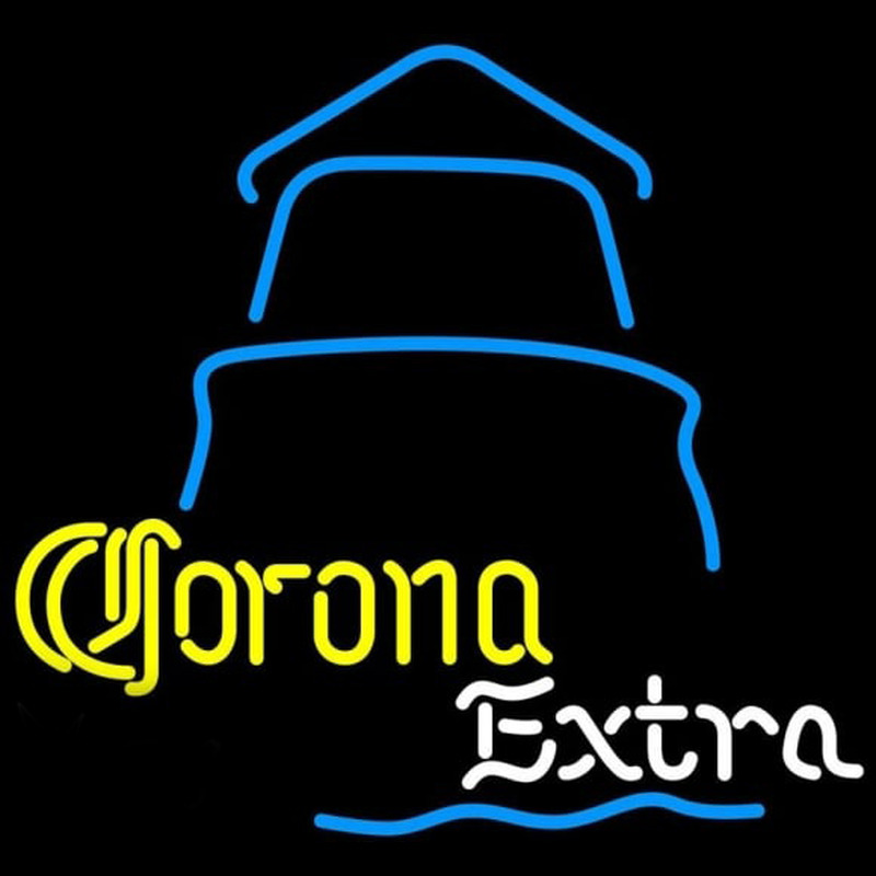 Corona E tra Day Lighthouse Beer Sign Enseigne Néon
