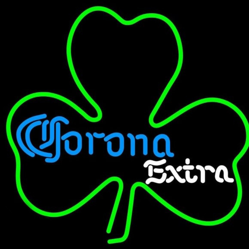 Corona E tra Green Clover Beer Sign Enseigne Néon