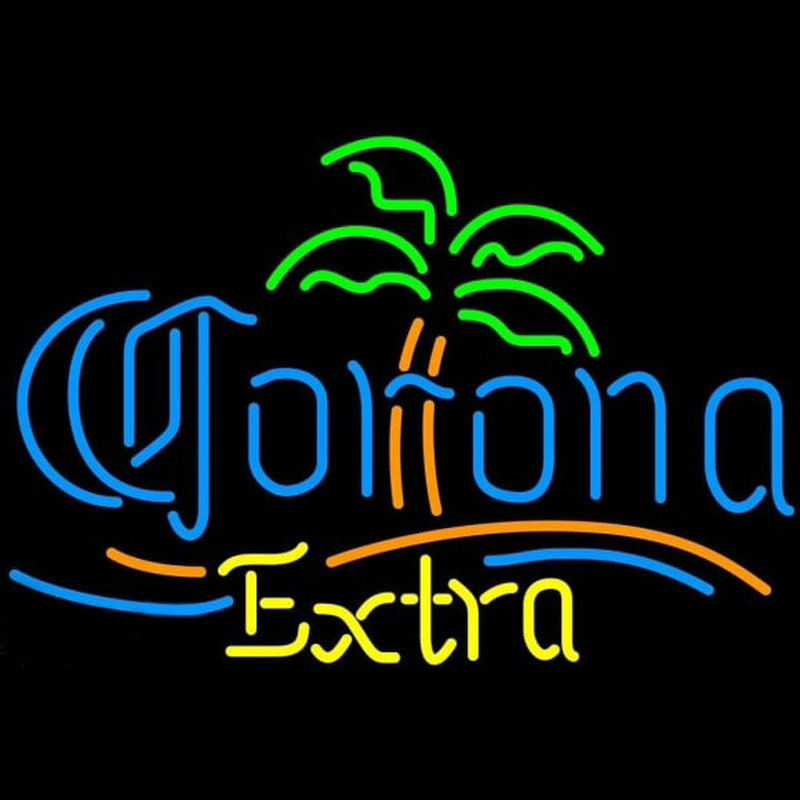 Corona E tra Palm Tree Beer Sign Enseigne Néon