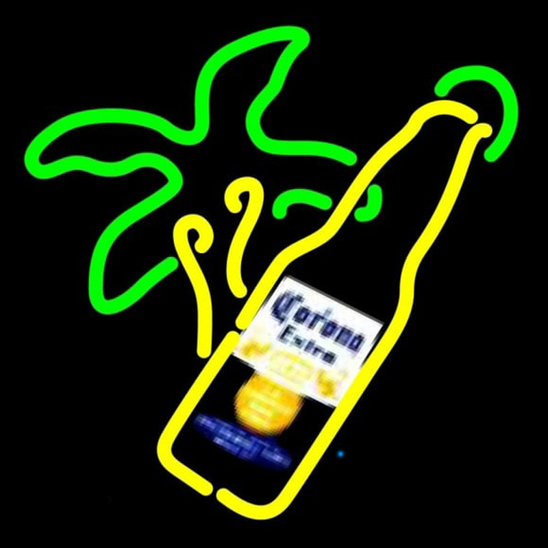 Corona E tra Palm Tree Bottle Beer Sign Enseigne Néon