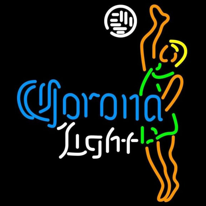 Corona Light Ball Volleyball boy Beer Sign Enseigne Néon