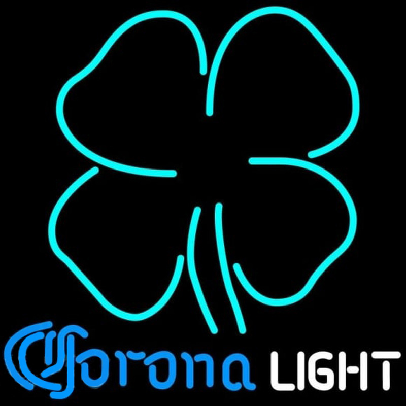 Corona Light Clover Beer Sign Enseigne Néon