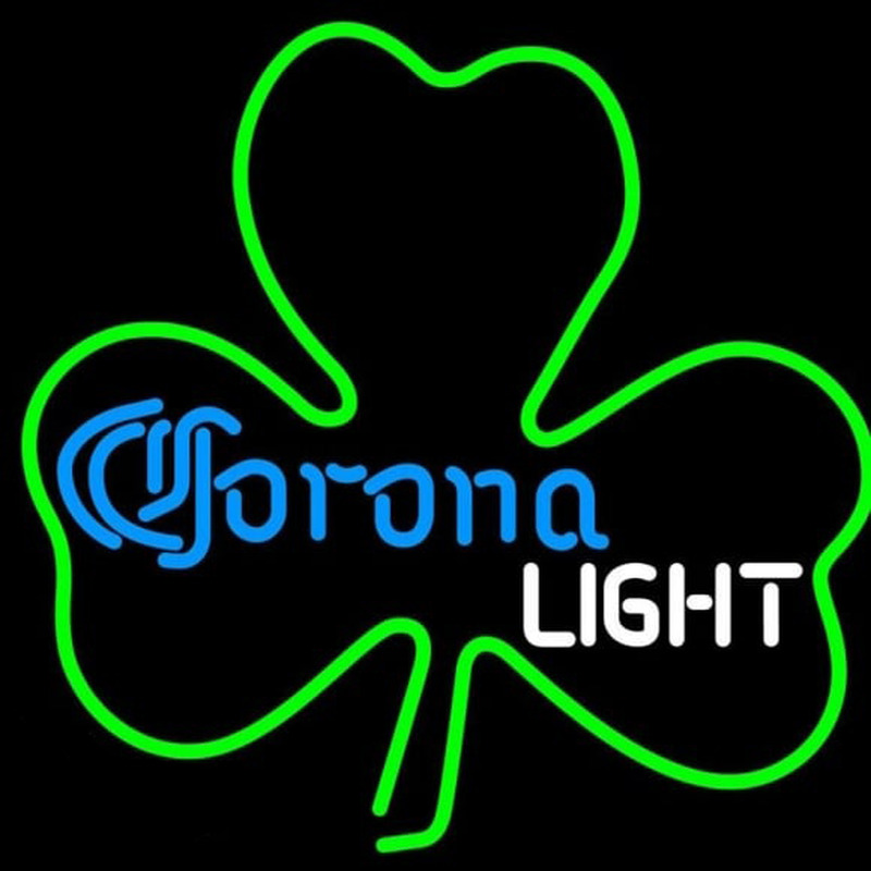 Corona Light Green Clover Beer Sign Enseigne Néon