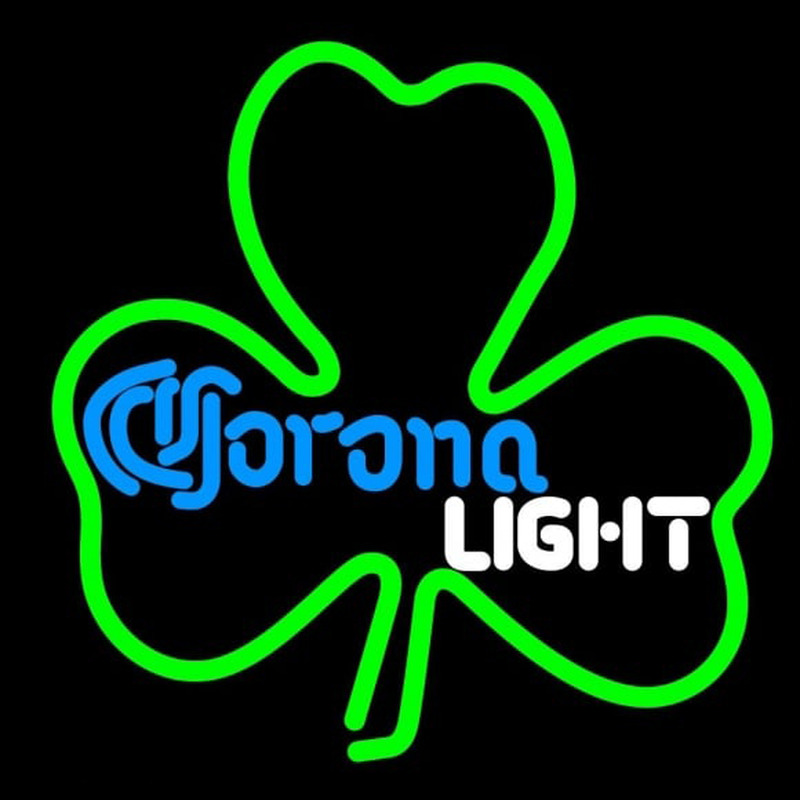 Corona Light Green Clover Beer Sign Enseigne Néon