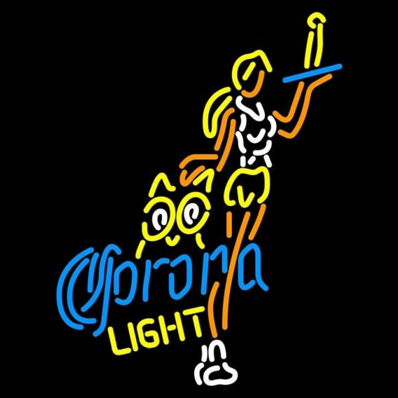 Corona Light Hooters Girls With Bottle Beer Sign Enseigne Néon