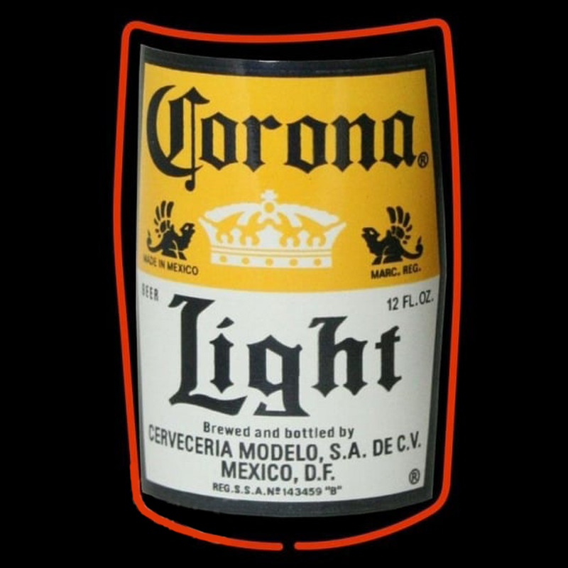 Corona Light Label Beer Sign Enseigne Néon