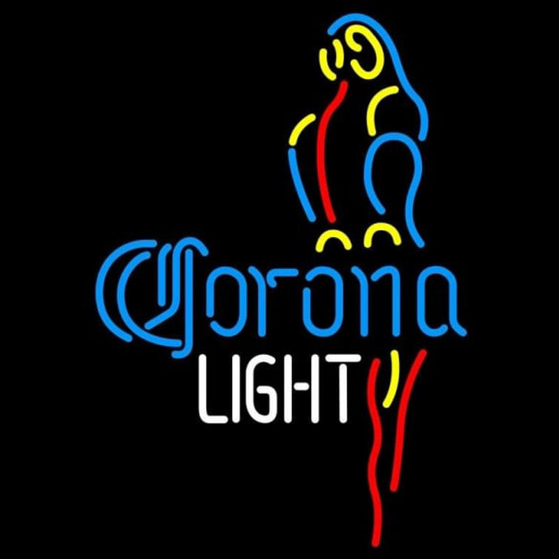 Corona Light Parrot Beer Sign Enseigne Néon