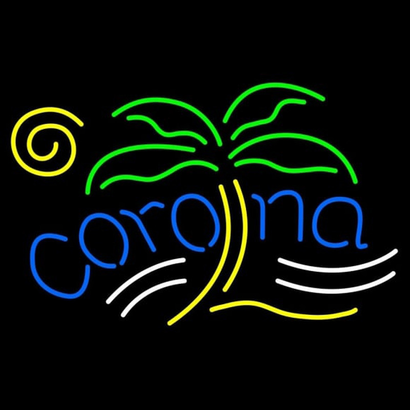 Corona Palm Beer Sign Enseigne Néon