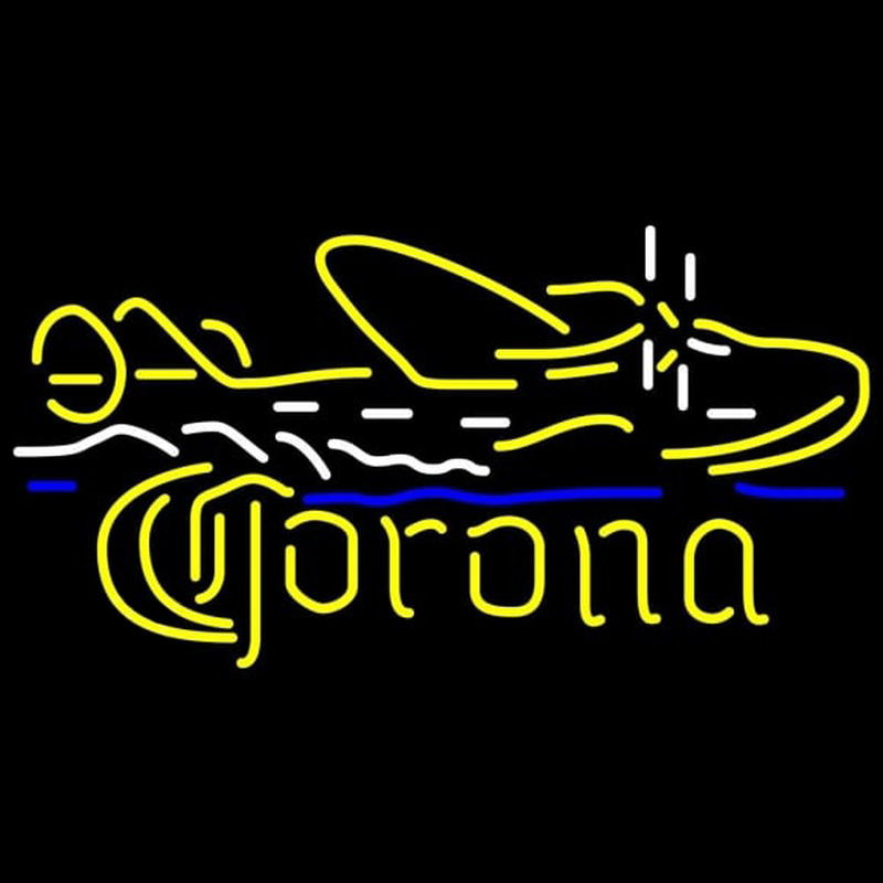 Corona Seaplane Beer Sign Enseigne Néon
