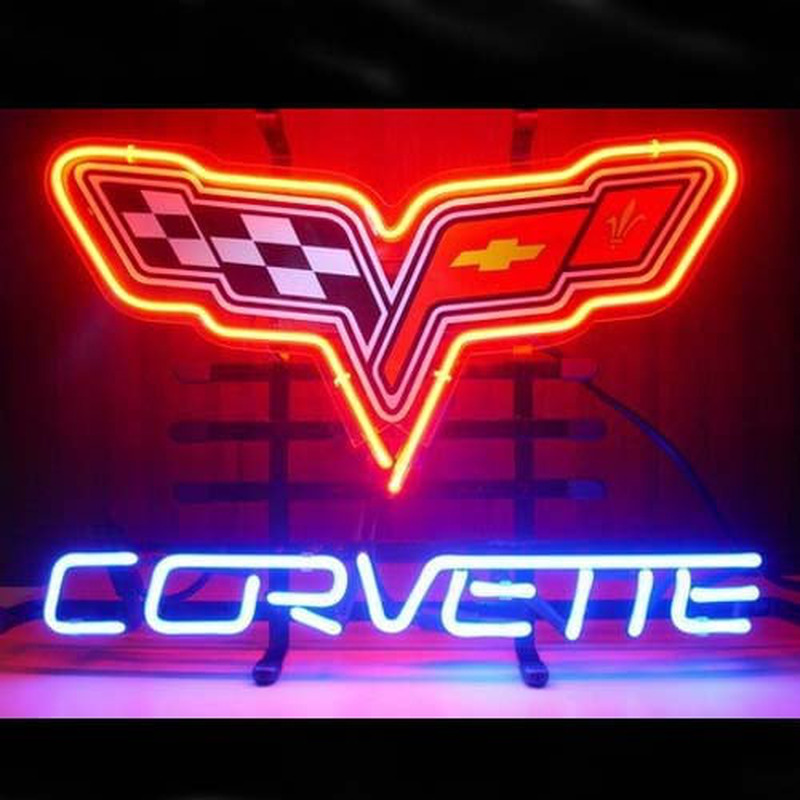 Corvette Magasin Entrée Enseigne Néon