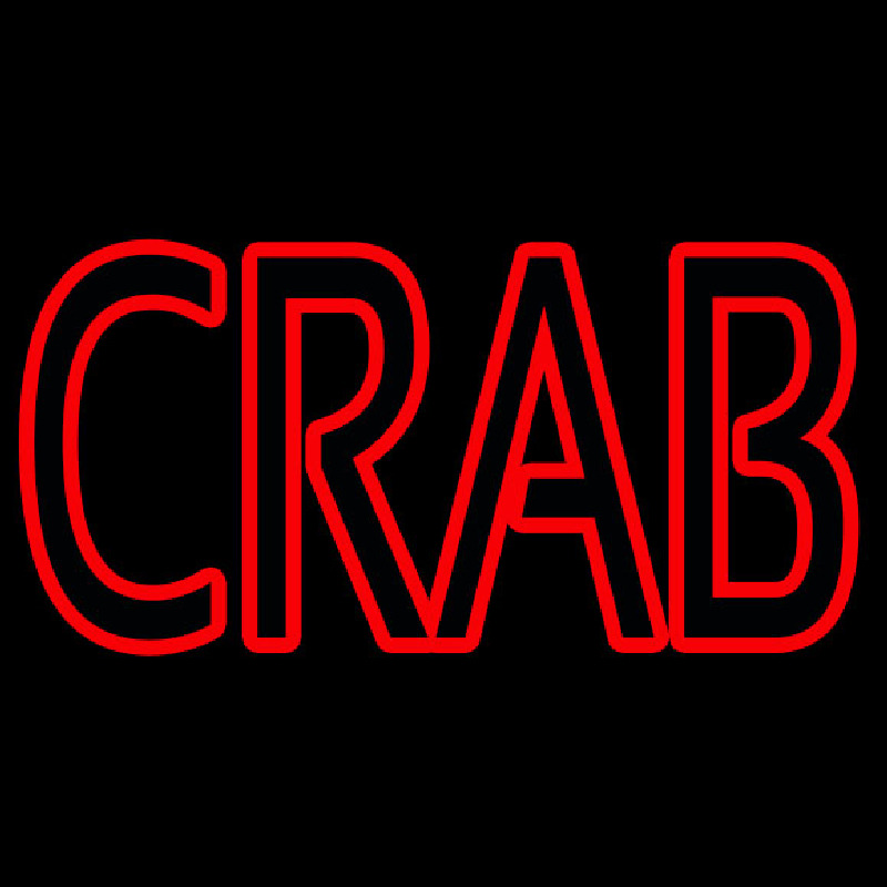 Crab Block 2 Enseigne Néon