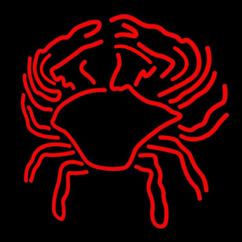 Crab Block With Logo 1 Enseigne Néon