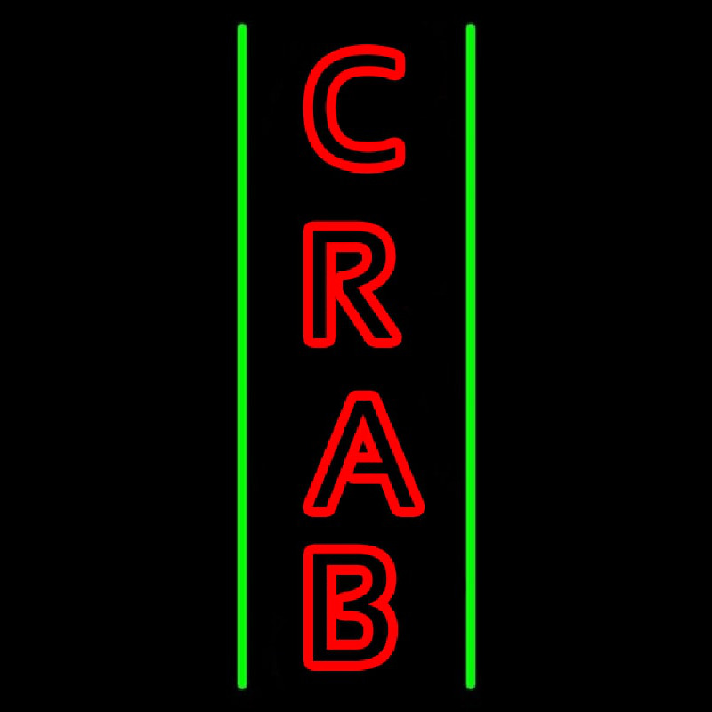 Crab Vertical 1 Enseigne Néon
