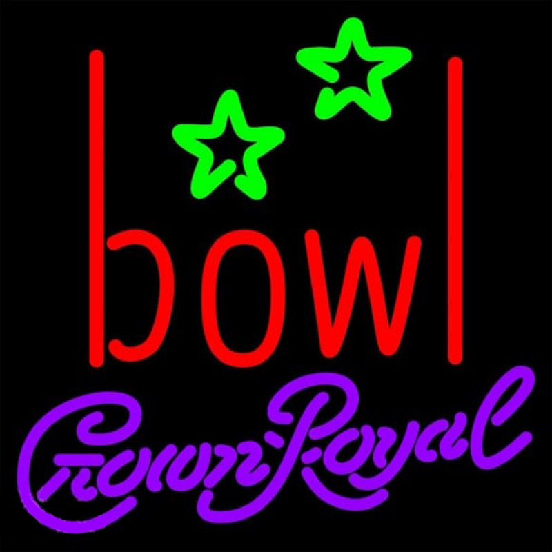 Crown Royal Bowling Alley Beer Sign Enseigne Néon