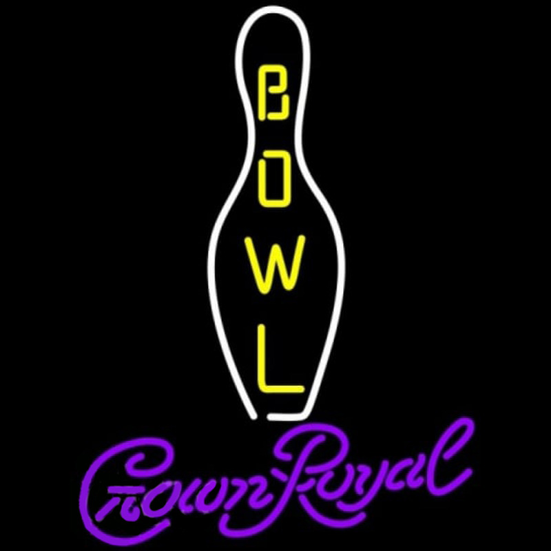 Crown Royal Bowling Beer Sign Enseigne Néon