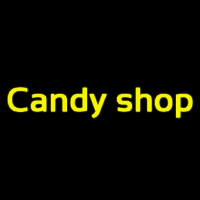 Cursive Candy Shop Enseigne Néon