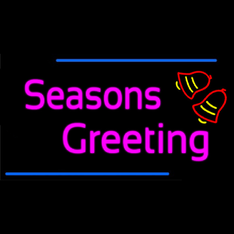 Cursive Seasons Greetings 2 Enseigne Néon