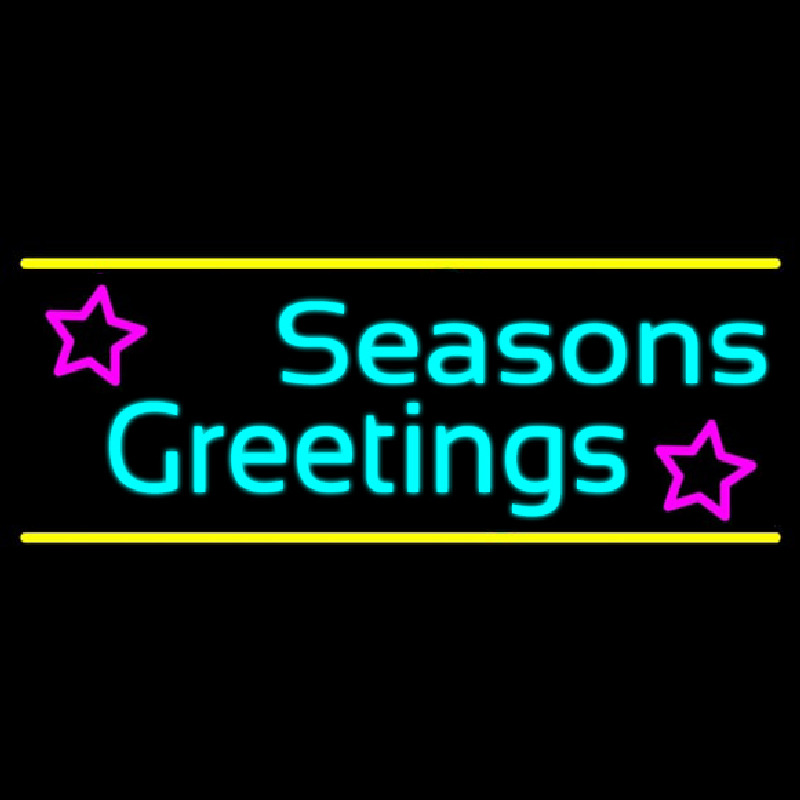 Cursive Seasons Greetings 2 Enseigne Néon