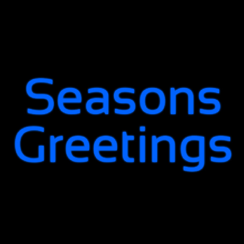 Cursive Seasons Greetings Enseigne Néon