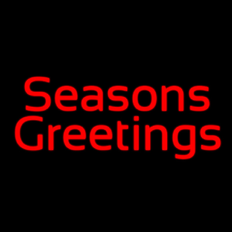 Cursive Seasons Greetings Enseigne Néon