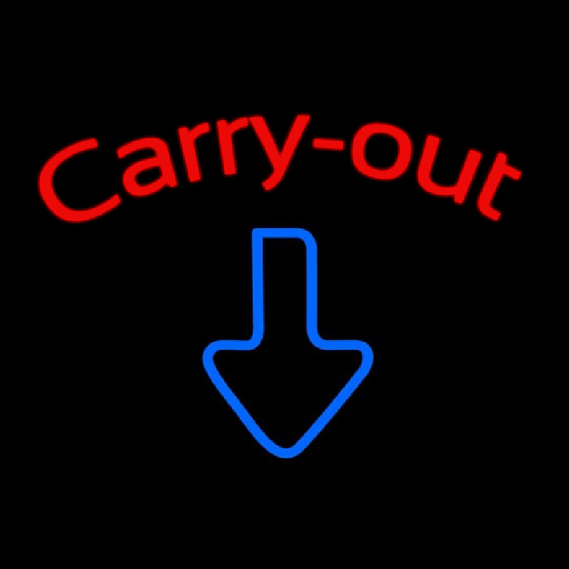 Custom Carry Out 1 Enseigne Néon