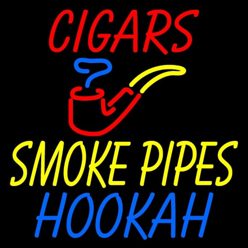 Custom Cigars Smoke Pipes Hookah Enseigne Néon