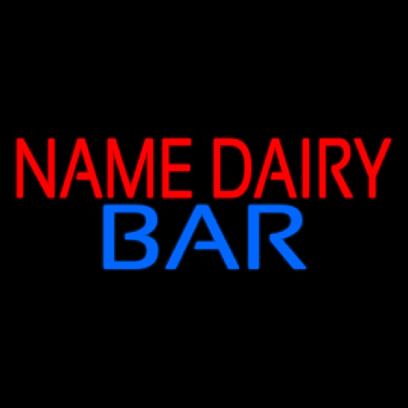 Custom Dairy Bar Enseigne Néon